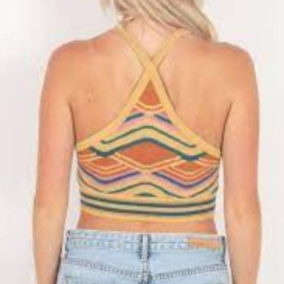 FREE PEOPLE Zeta Sweater Cropped Camisole Top - Medium NWT - Picture 5 of 5